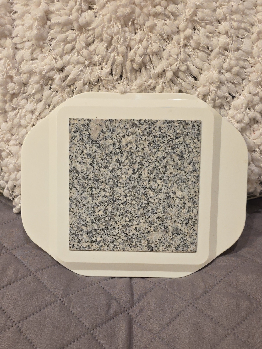 Vintage Ontel "Keep It Hot" Microwaveable Granite Hot Plate "As Seen On Tv"